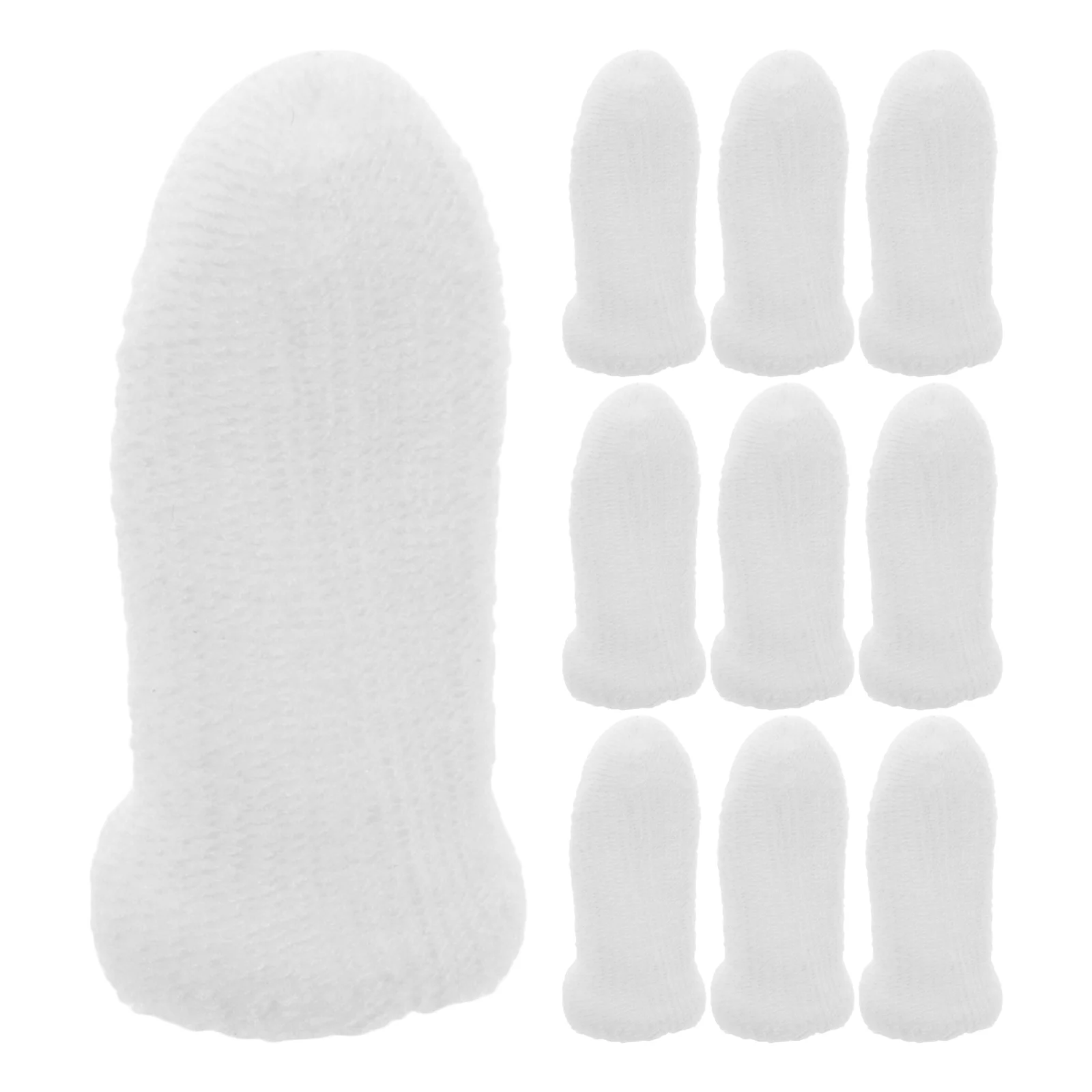 

10 Pcs Pet Cleaning Finger Cots Dog Toothbrush Cats and Dogs Puppy Wipes Nylon Teeth