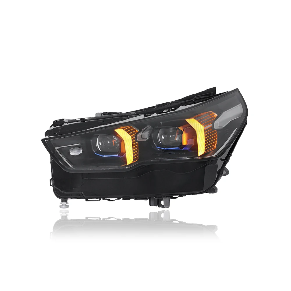 LED Headlight Assembly for BMW 5 Series G60 2024-2026 Projector Lens Start Animation Dual-color DRL Plug and Play