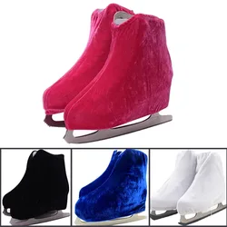 1 pair Ice Skating Shoes Face Cover Velvet Roller Skate Anti Dirty Protector Flannelette For Figure Skating Shoes S M L