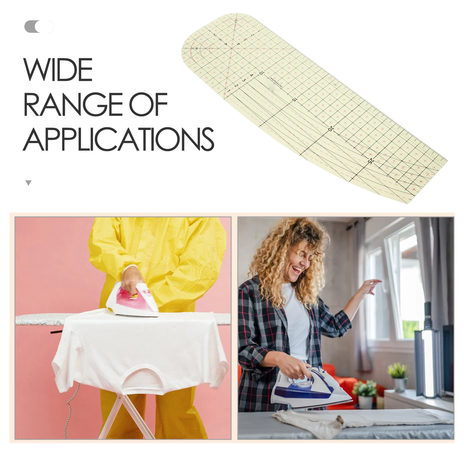 Sewing Ironing Ruler Heat Resistant Multifunctional Hem Guide for Quilting Tailoring and Precision Pressing Accessories