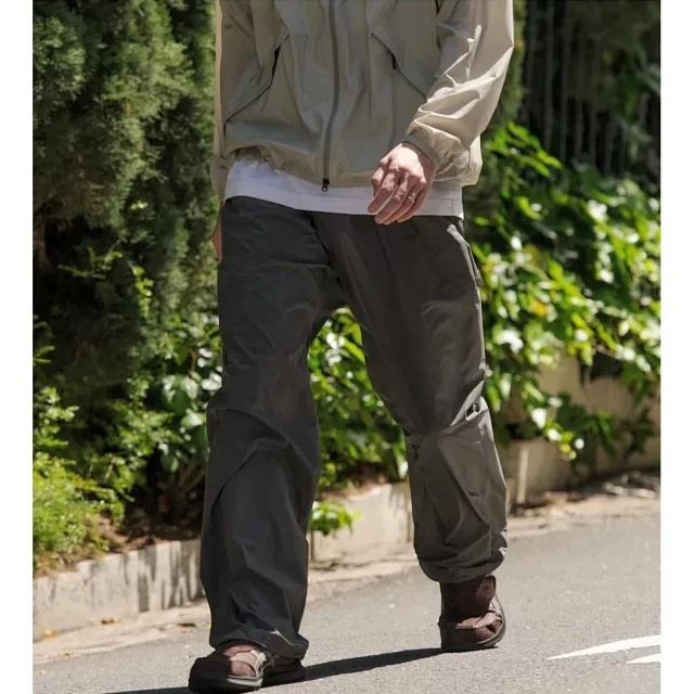 

GOLDW Lightweight PERTEX Plaid Quick-Drying, Straight Loose Outdoor Casual Pants