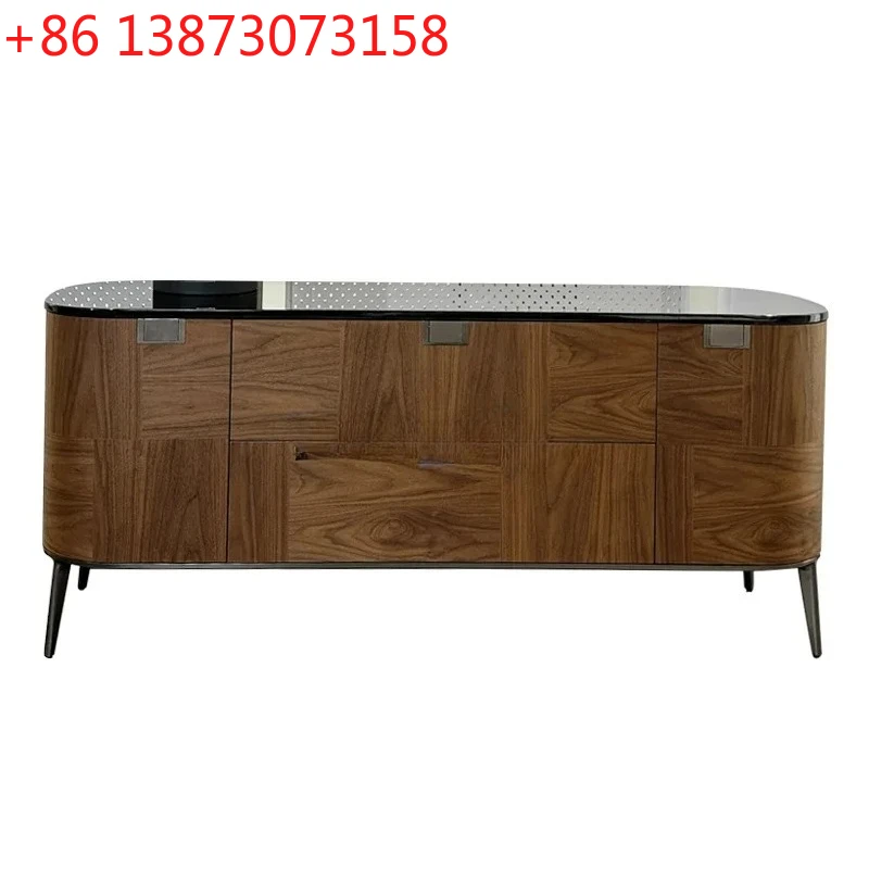 G French side cabinet Italian minimalist villa haute couture marble designer home cabinet