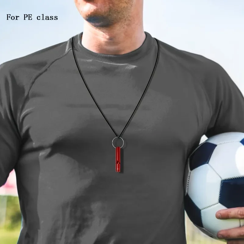 100 قطعة صافرة الطوارئ الألومنيوم للتخييم التنزه السفر بقاء والعتاد المدربين الرياضيين وصفارة تدريب الكلاب #5