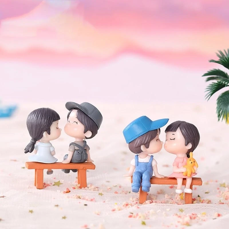 2'' Micro Cặp Đôi Phong Cảnh Tượng Tượng Rêu Thực Vật Mọng Nước Chai Đạo Cụ DIY 15UB