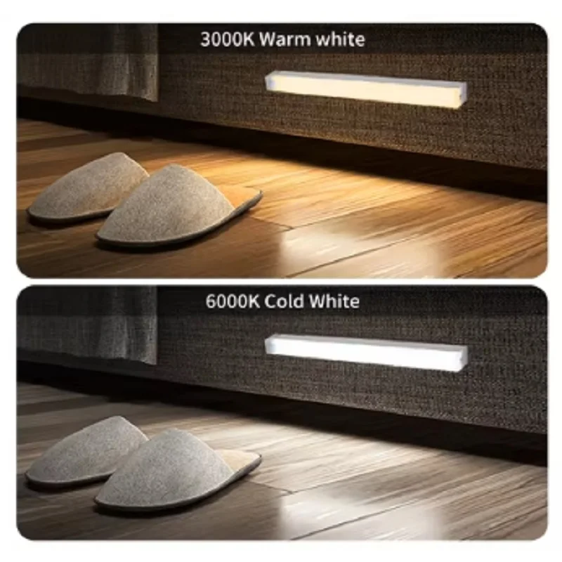 充電式 LED バーライト モーションセンサー付き 調光可能なナイトライト ポータブル誘導キャビネットランプ キッチンルーム用 タイプ C