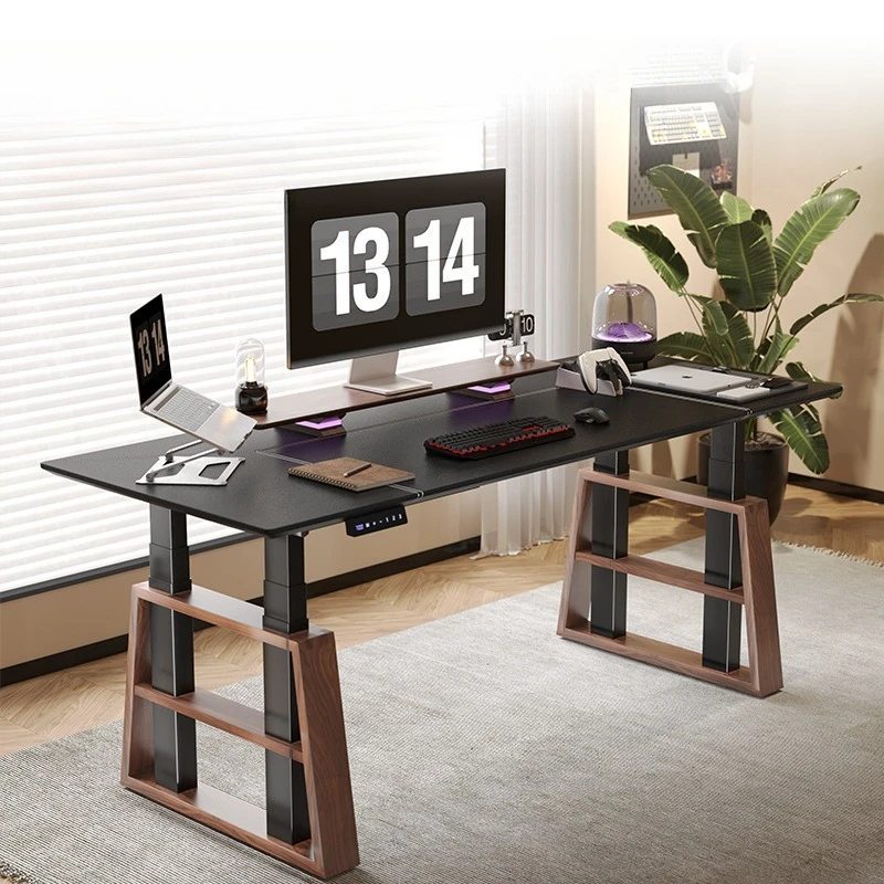 

Four motors, lifts, table legs, solid wood, large board, e-sports room, computer table, bracket