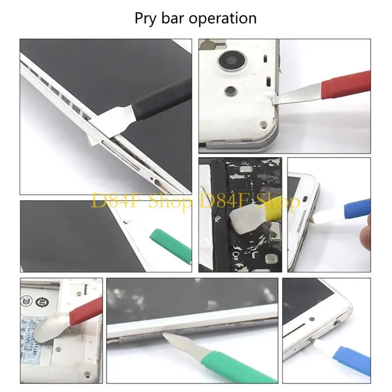 

D84F Universal Phone Disassemble Pry Bar Repair Tool 5Piece for Easy DIY Fixes