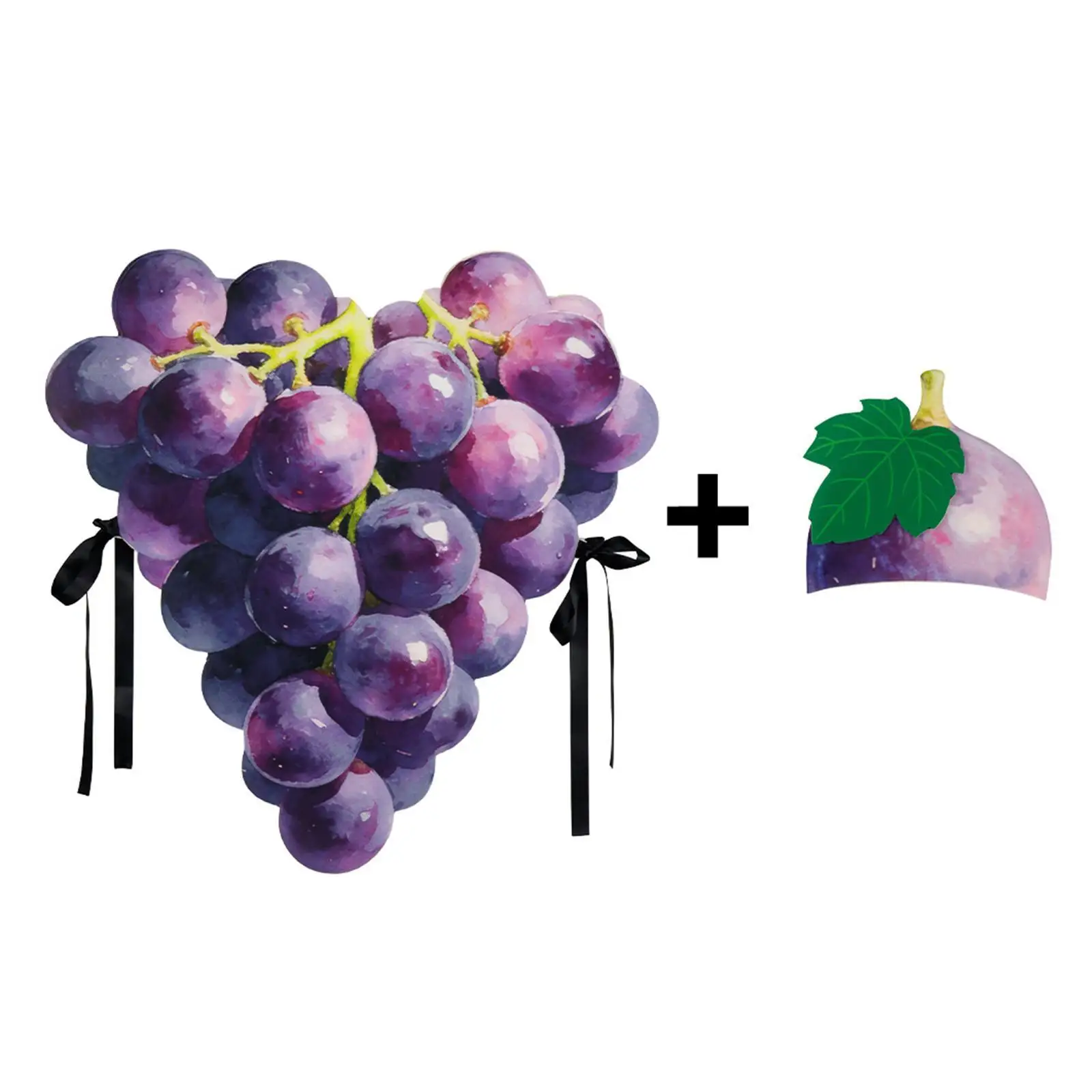Grape Costume with Hat Set Cute Fruit Clothing for Gatherings Stage Performance