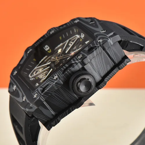 Imagen 2 del producto Nuevo reloj de cuarzo con esfera grande para hombre, reloj deportivo resistente al agua, reloj cuadrado para hombre, reloj luminoso al por mayor para hombre