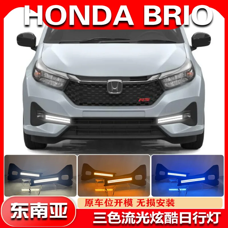 

auto stylg headlamp for honda brio headlight 2023y LED for honda brio daytime runng light head light