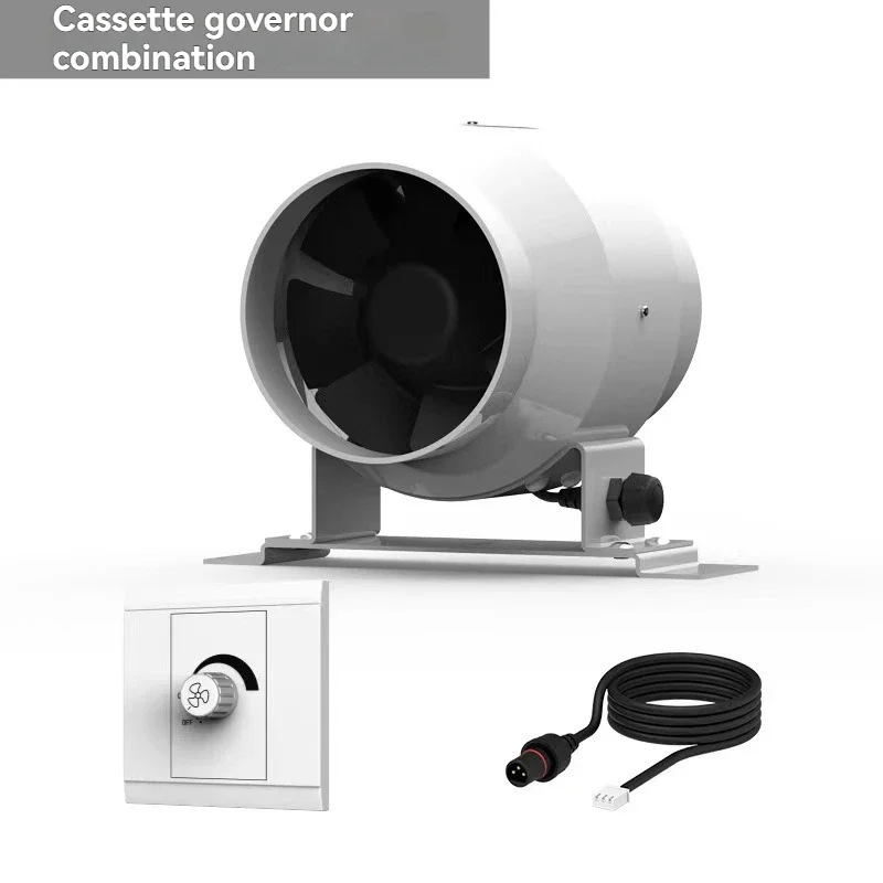 مضمنة قناة مروحة تيار مستمر مروحة محورية متغيرة التردد التحكم نظام التهوية مروحة العادم منخفضة الضوضاء دفعة الضغط تنمو خيمة استخدام #5