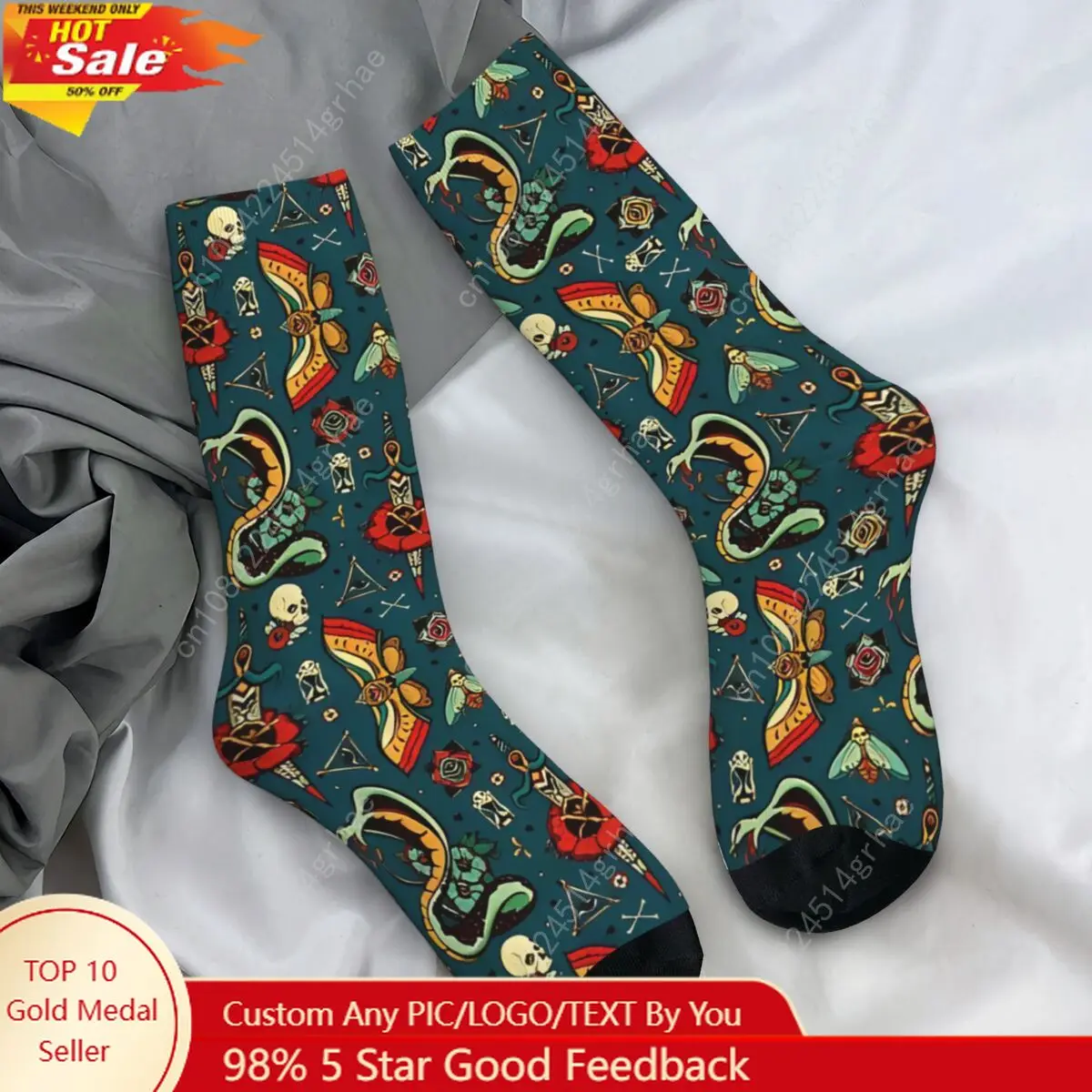 

Чулки со скелетом и черепом, пара носков со змеей, теплые мягкие носки Kawaii, зимние нескользящие носки для бега, подарок на день рождения