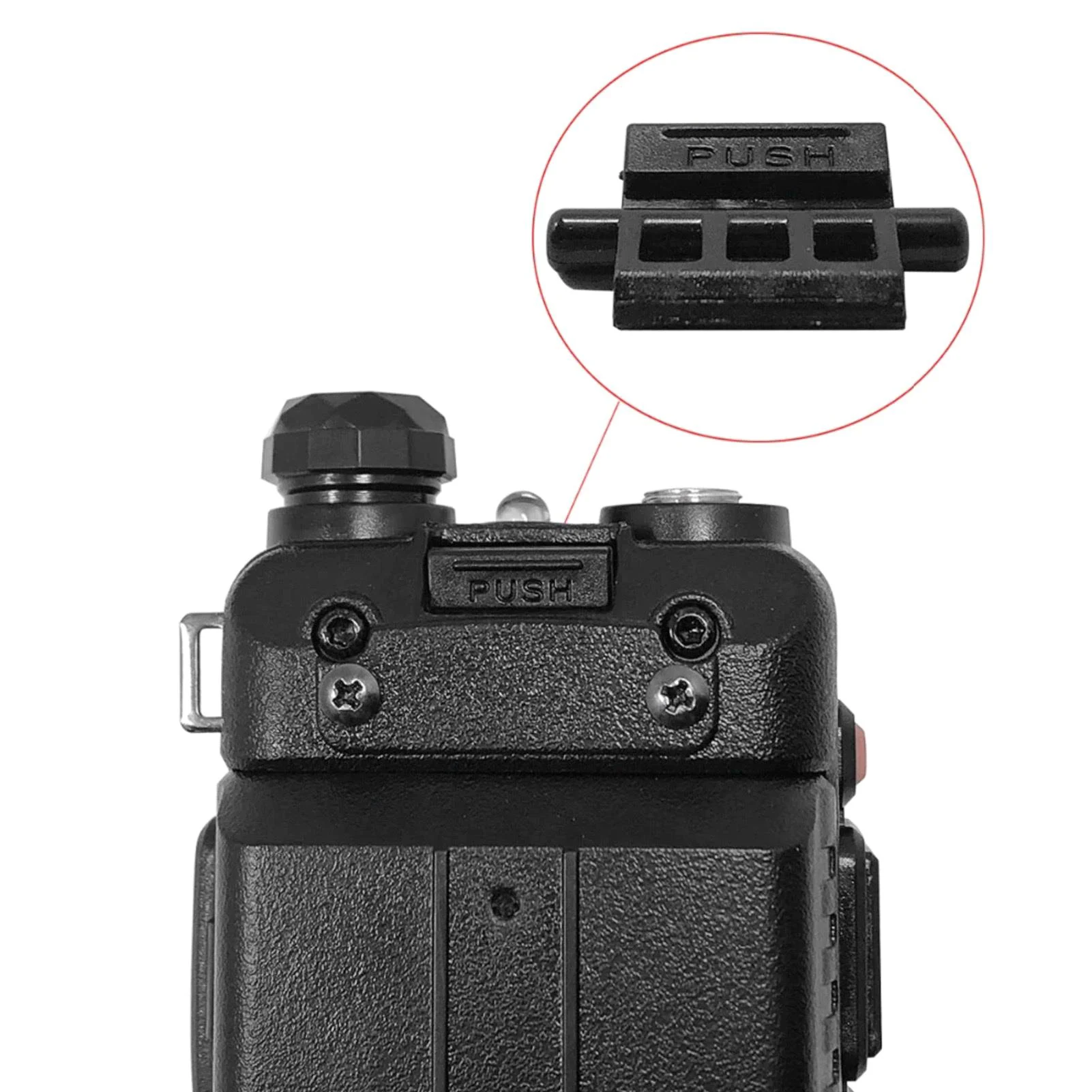 Baofeng Clip a pulsante con blocco batteria per serie UV-5R DM-5R Plus BF-F8HP Accessori radio bidirezionali