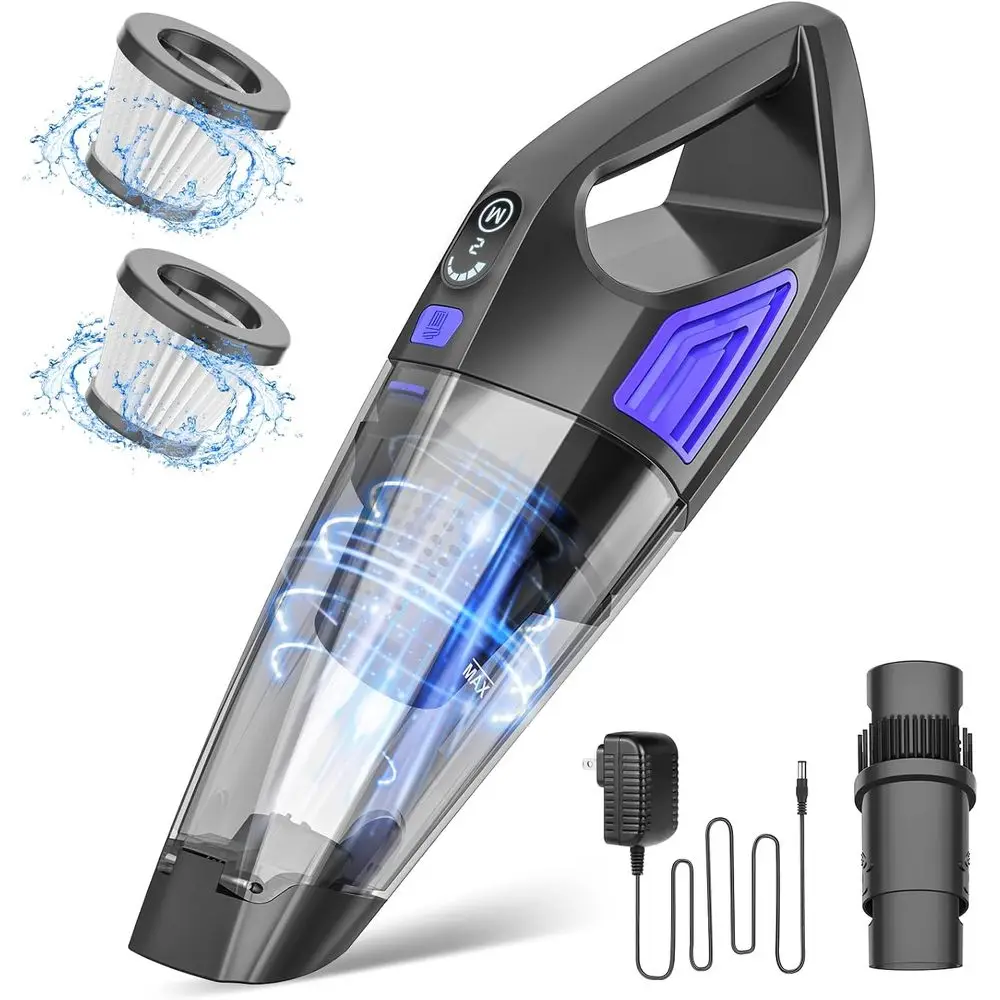 Handheld Vacuum Cordless Cleaner, Powerful Portable and Dust Buster Rechargeable with Large-Capacity Battery for Car, Pet, Offic