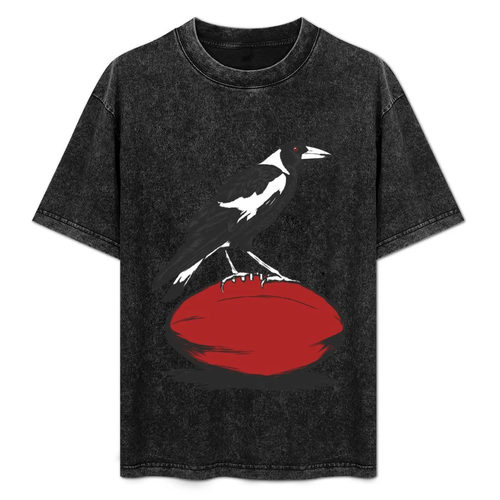 

Magpie Footy T-Shirt Simple Print Design T-Shirt