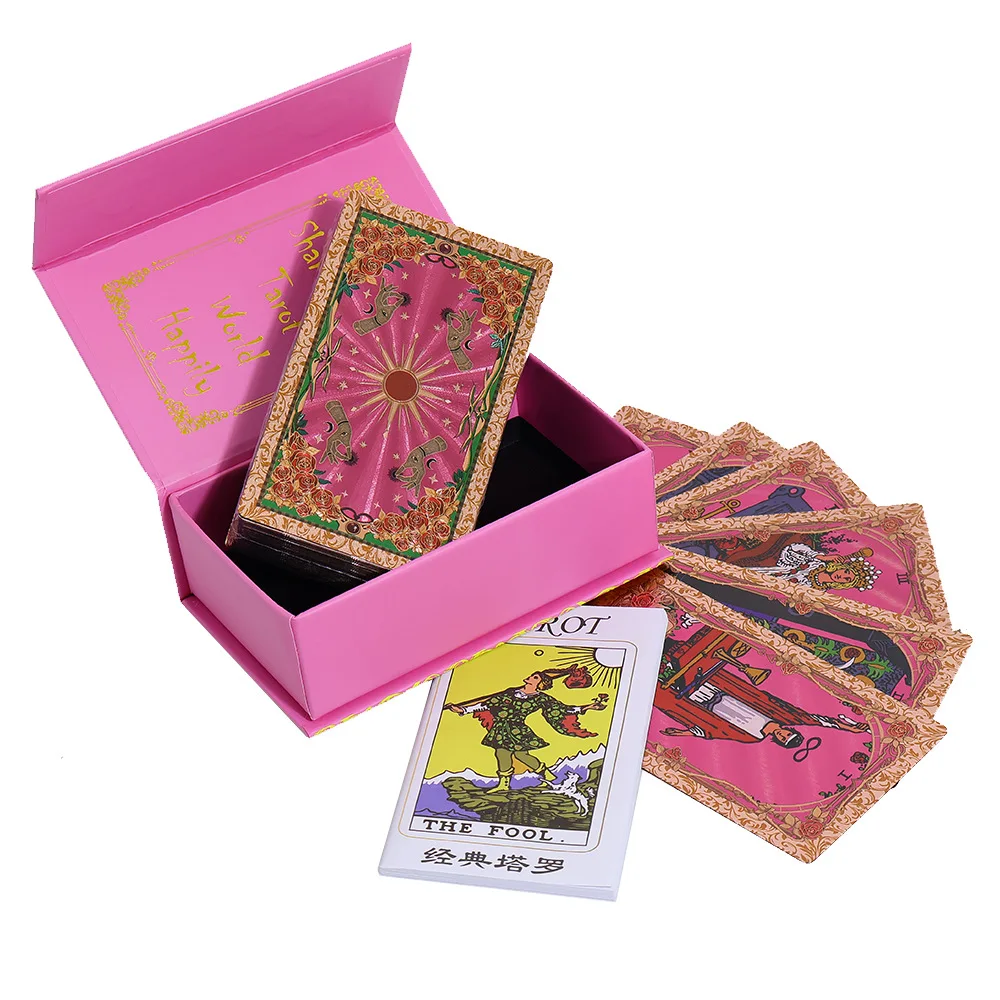 cartes-de-tarot-en-or-rose-12-7cm-avec-livre-guide-78-cartes-jeux-de-divination-impermeables-cartes-de-tarot-avec-boite