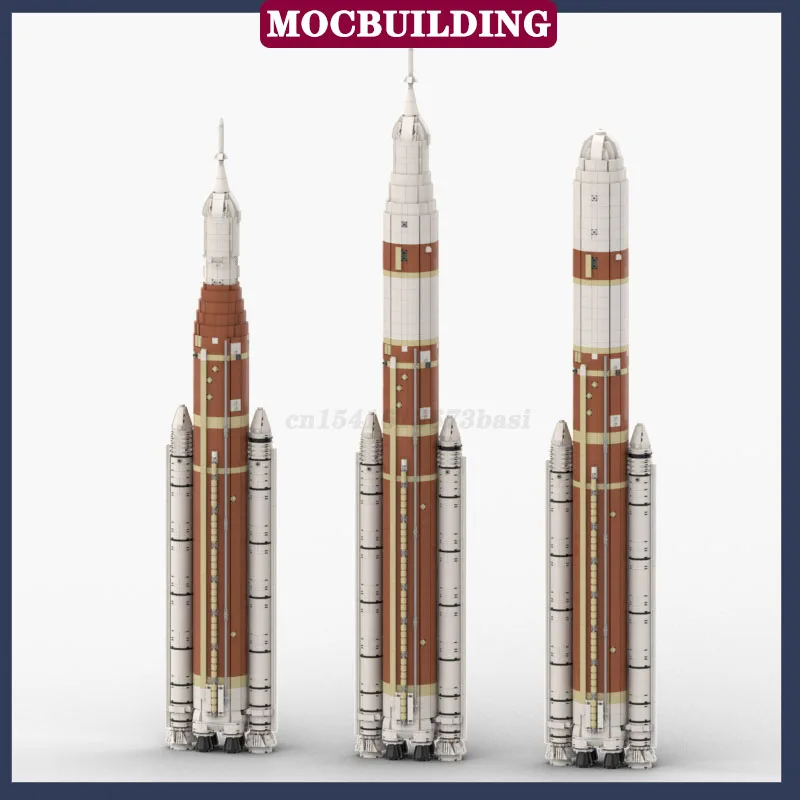 MOC Space Launch System 1:110 Scale Model Building Block Assembly Rocket Collection Series Toy Gifts