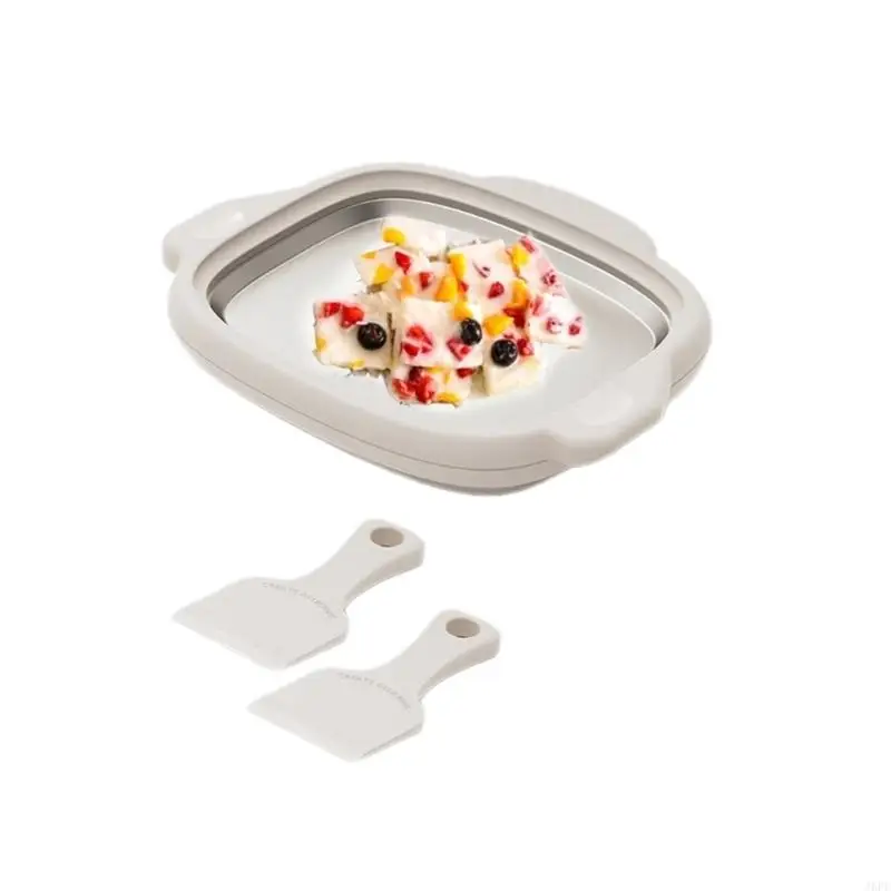 J6pe Ice Cream Roll Maker Rolled Ice Cream Machine Bintik Manis Instan Cold Plate