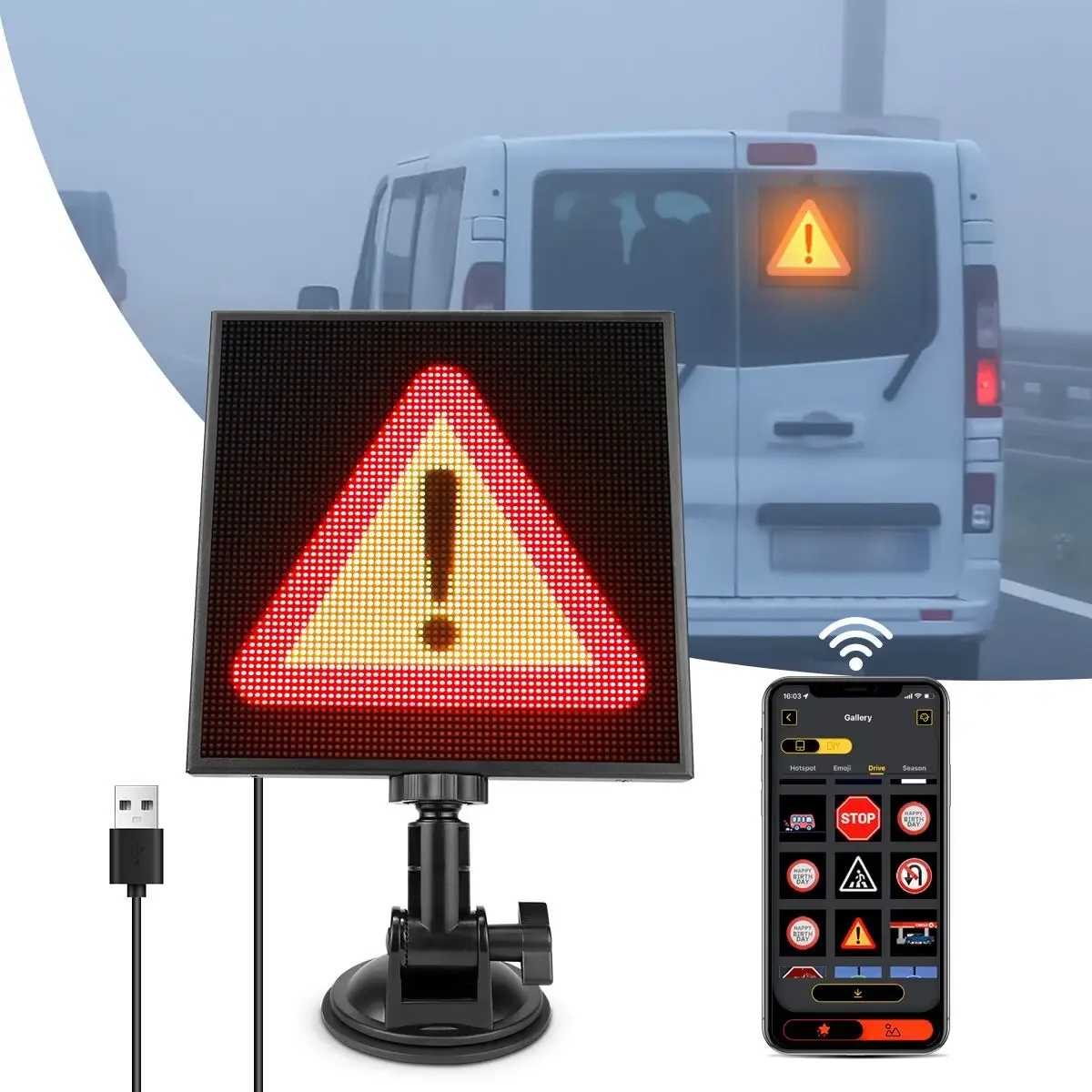 

Smart USB 5V LED Pixel Display Panel Module BT APP Custom Scrolling Text Animation Digital Picture Frames For Table Wall Decor