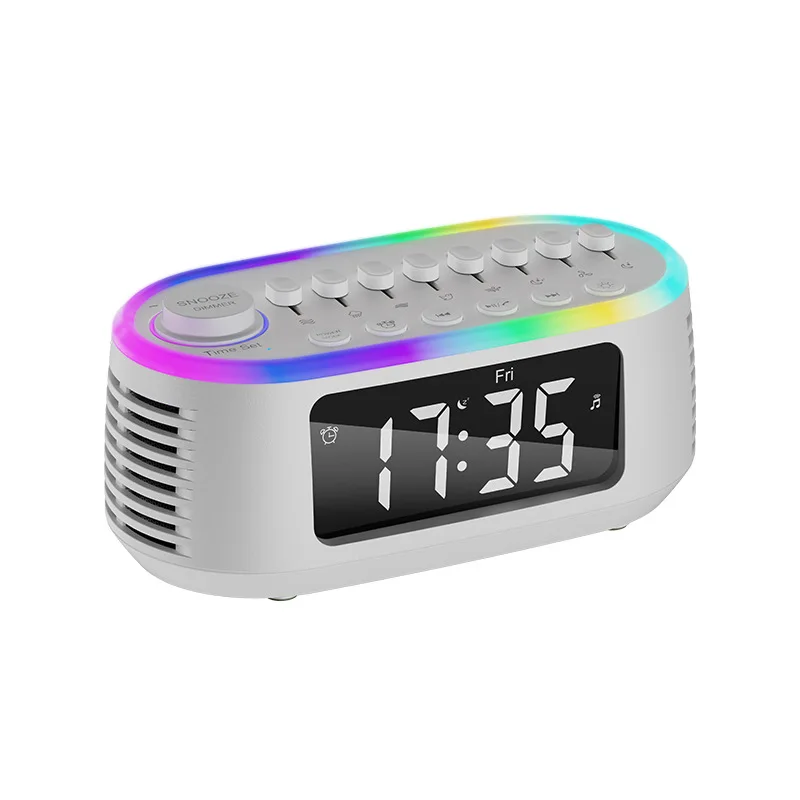 T13 2024 New Portable Professional Hifi Mini Wireless Music Sound Speaker Audio System With Led Alarm Clock for Bedroom Speakers
