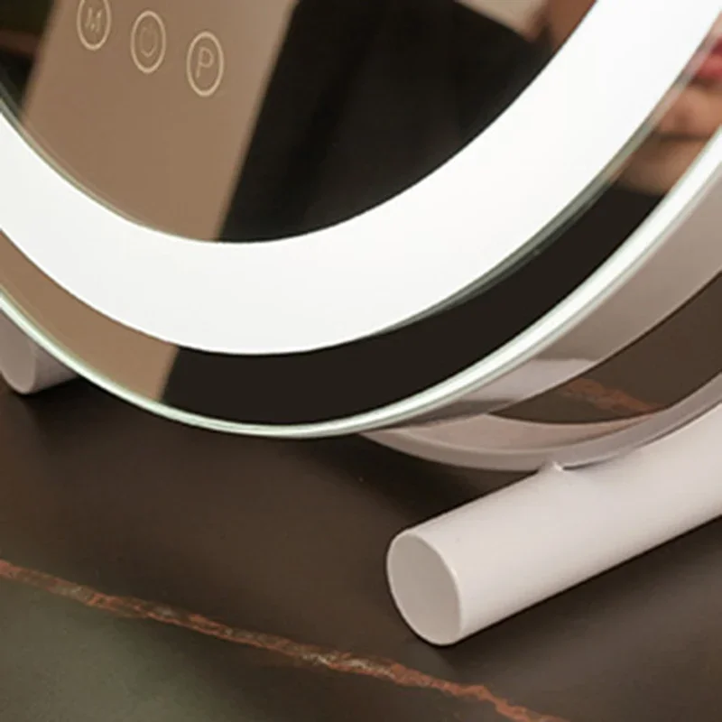 Makeup Mirror with Led Light Usb Charging Flexible Dressing Table Vanity Mirror Portable Espelho Com Led Bedroom Decoration