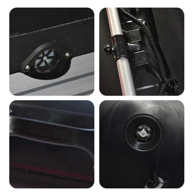 قارب عائم قوارب الكاياك قابل للنفخ بطول 3 أمتار مع عوامة موسعة وجريئة #3