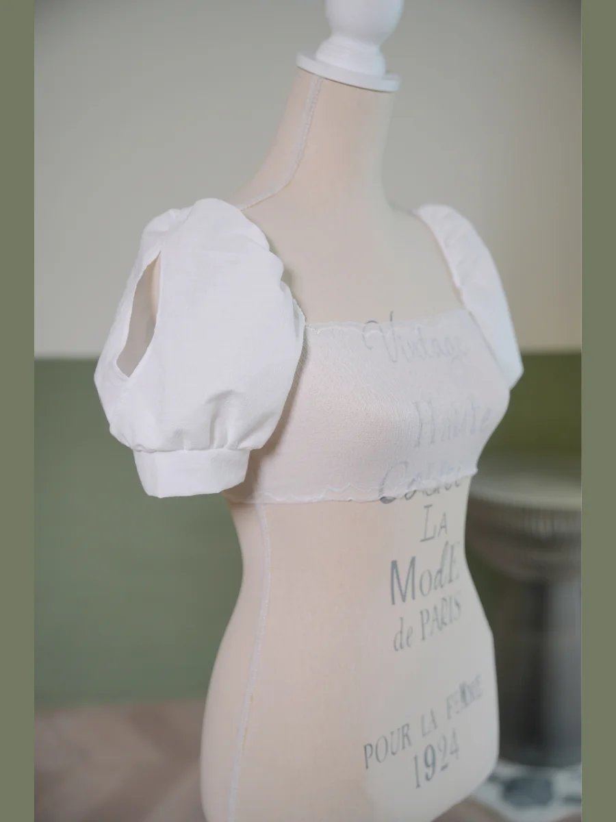 lectual-sle-slimming-svel-top-with-tube-bustle-lantern-sve-white-pure-cotton-no-oulder-partner-accory