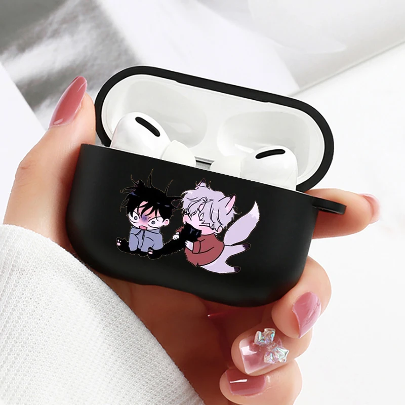 BL Manga Waterside Night Yaoi Soft Silicone Case for Apple Airpods Pro 2 1 3 Shockproof Protection Air Pods Earphone Box Cover