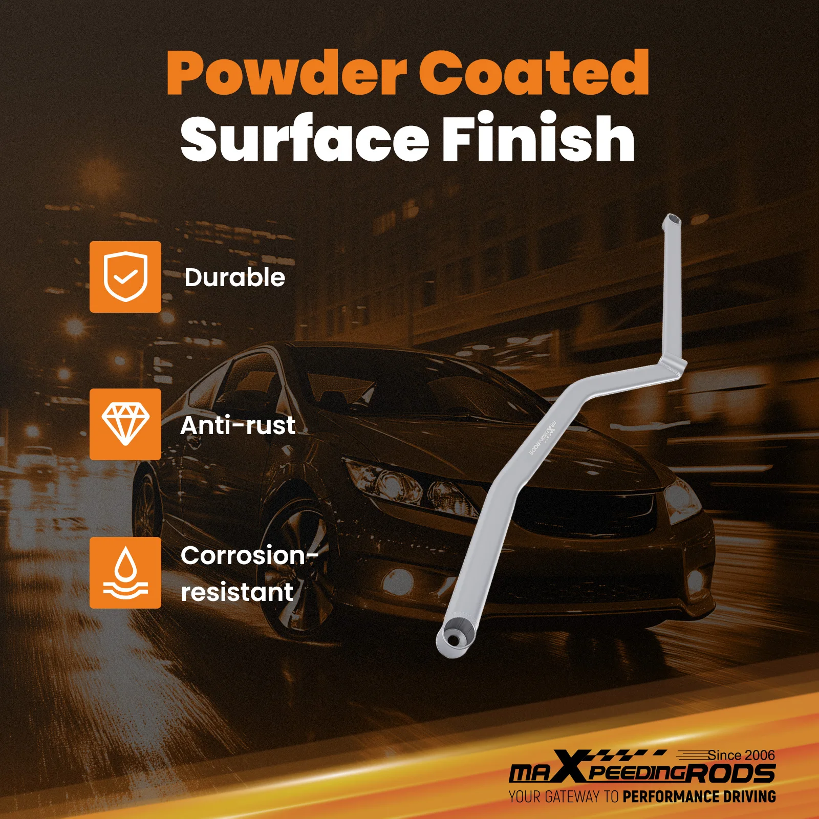 شريط سفلي خلفي من الألومنيوم لسيارة Honda Civic 2-Door & 4-Door 2012 2013 2014 2015