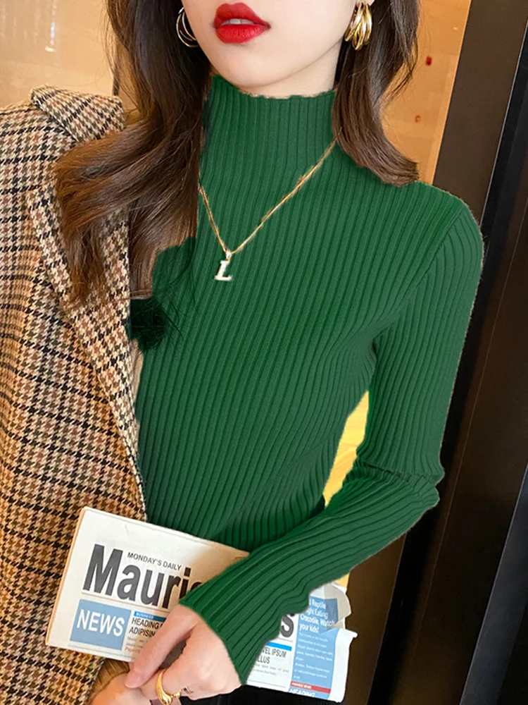 AOSSVIAO Turtleneck Sweater Solid 5