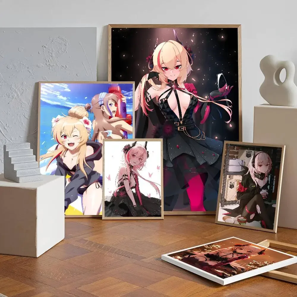 لعبة M4 sopmod ii الفتيات فرونت لاين ملصق ذاتية اللصق الفن ورقة مقاومة للماء ملصق مقهى بار غرفة جدار ديكور