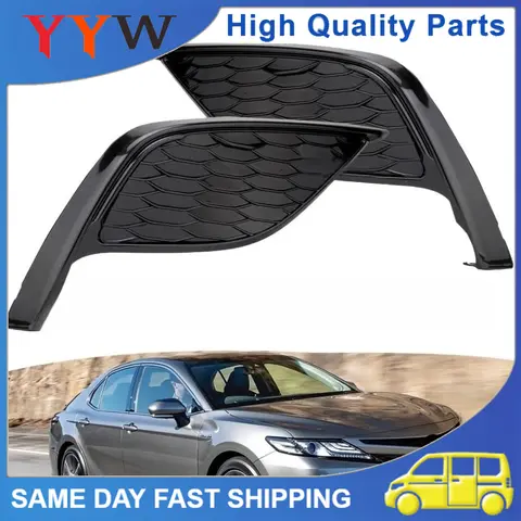 2개 고품질 자동차 앞 범퍼 안개등 프레임 및 안개등 커버 토요타 캠리 캠리 스포츠 SE XSE 자동차 액세서리