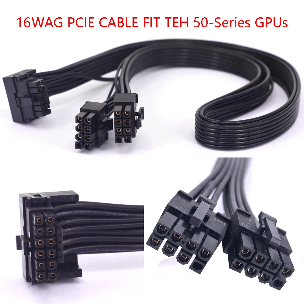 Bild 3: RTX5090 16WAG Corsair Modulares PCIE5.0-Netzteilkabel Typ 5 ATX 3.1 PCIE 5.0 12 VHPWR-Netzteilkabel RTX5090 4090CABLE