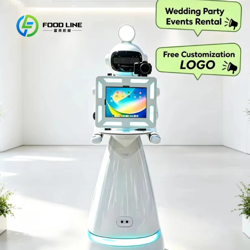 Customized Mobile Robotic Photo Booth Wedding Celebration Party Remote Auto Editing Print Automatic Photography Robot