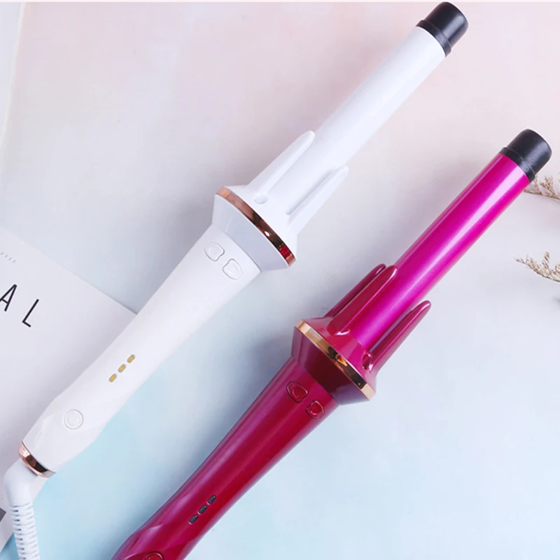 새로운 지능형 자동 컬링 스틱, 세라믹 헤어 컬링 아이언 전문 360 도 회전 헤어 롤러