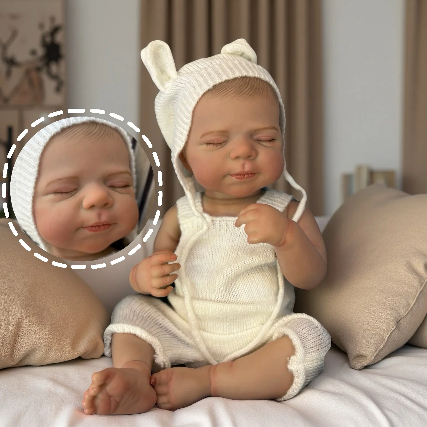 

19-дюймовая кукла Pascale Bebe Girl Reborn, игрушка ручной работы, окрашенная 3D кожа, волосы, моющиеся куклы Reborn для детских подарков