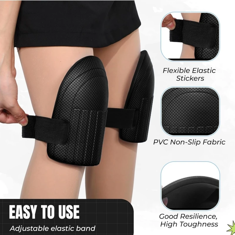 Gardening Knee Pads Unisex Lightweight Flooring Kneepads with Elastic Strap for Women Men Gardening Lawn Cleaning Construction