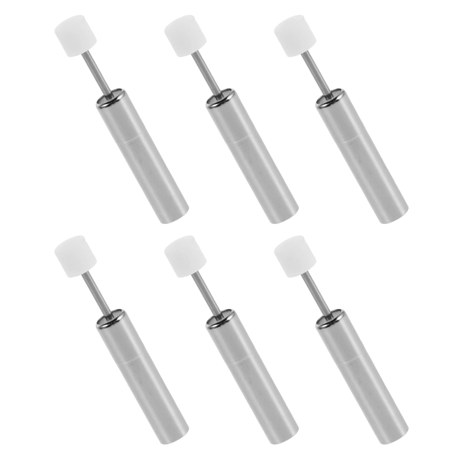 

6pcs Hydraulic Silent Trash Can Lid Damper Stainless Steel Slow Closing Buffer Garbage Bin Shock Absorber Replacement Compact
