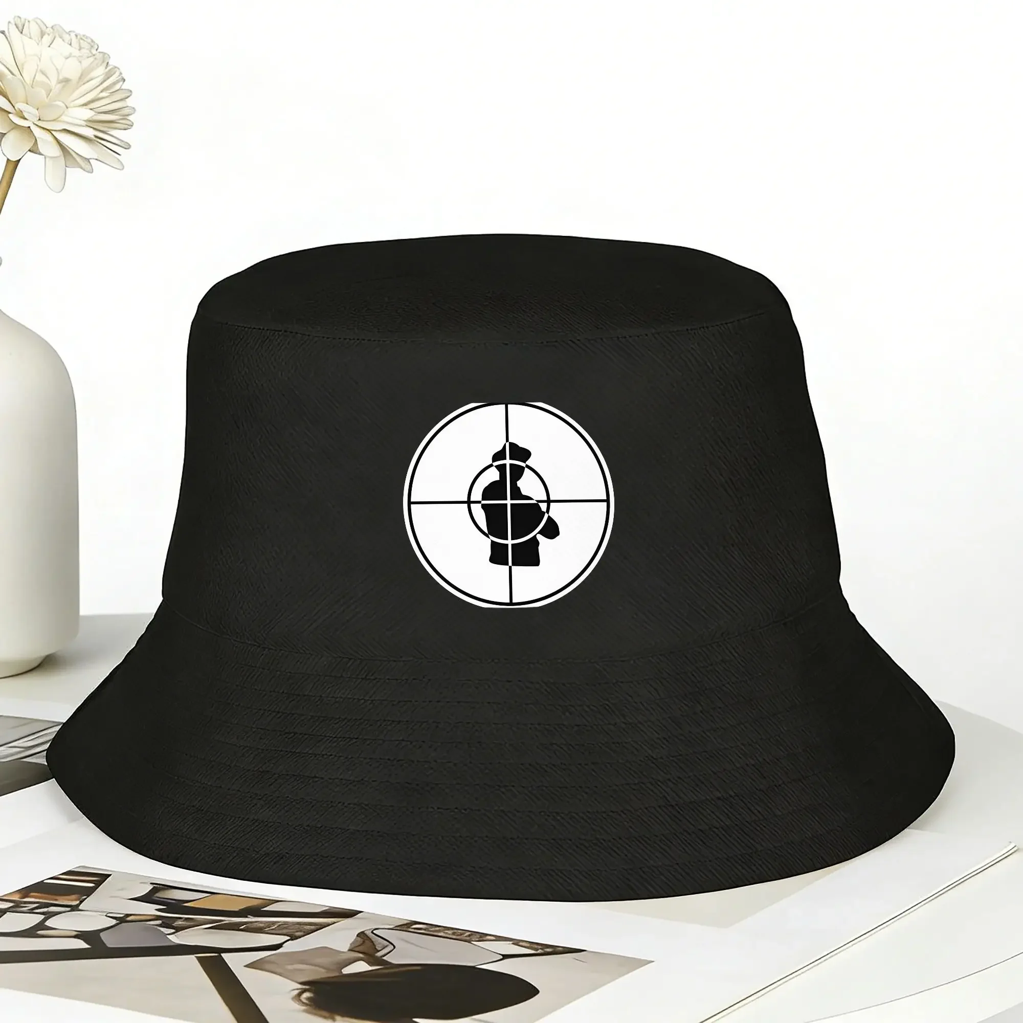 New US Rap Team Public Enemy  Bucket Hat Spring  Casual Fisherman Hats For Unisex Soft Fold Hunting Caps Printed Sunscreen Hats
