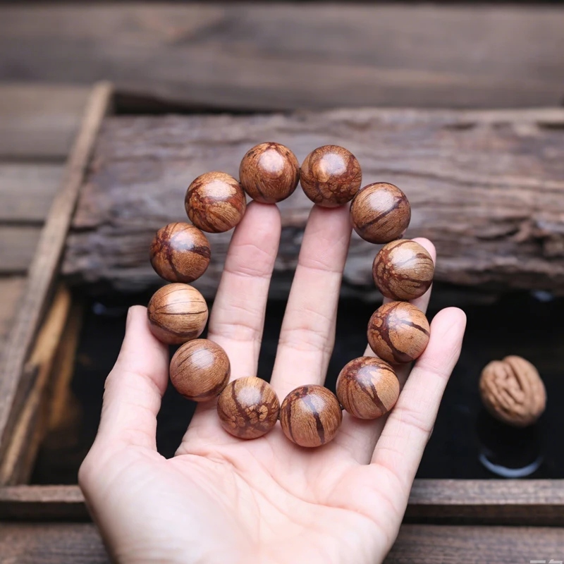 Natural Original Ecological Rosewood 20mm Beaded Bracelet, Men\'s Meditation Universal Accessory