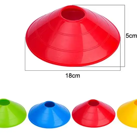 Staffa di archiviazione per supporto per disco Mark portatile 5 pezzi Supporto per allenamento per calcio Supporto per cono da calcio Attrezzatura sportiva leggera per squadre
