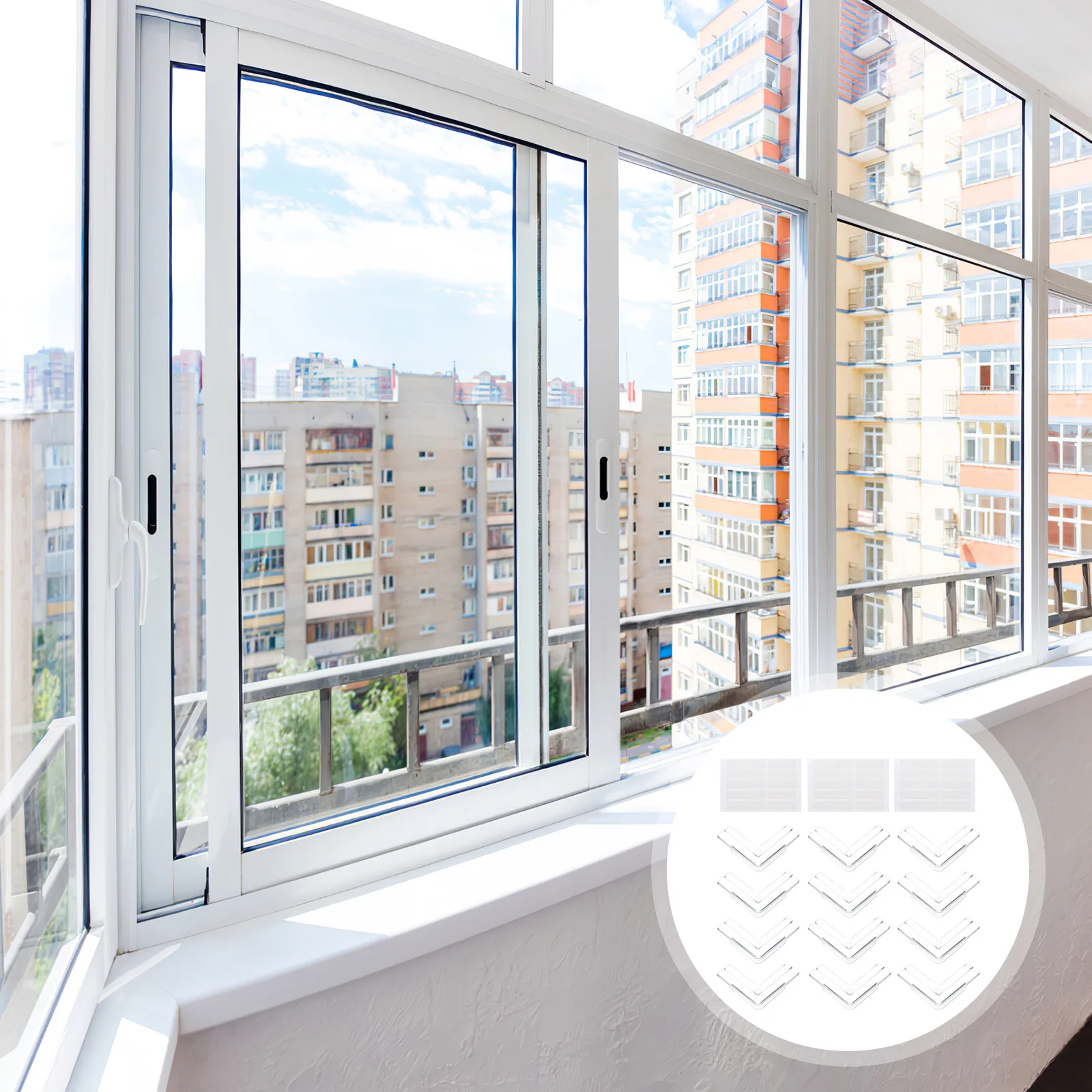 12 قطعة حامي الزاوية البلاستيكية كوتابل الأثاث نافذة واقي للحواف مصدات سلامة الطفل أغطية الزوايا الحادة واقي زوايا الطاولة #1