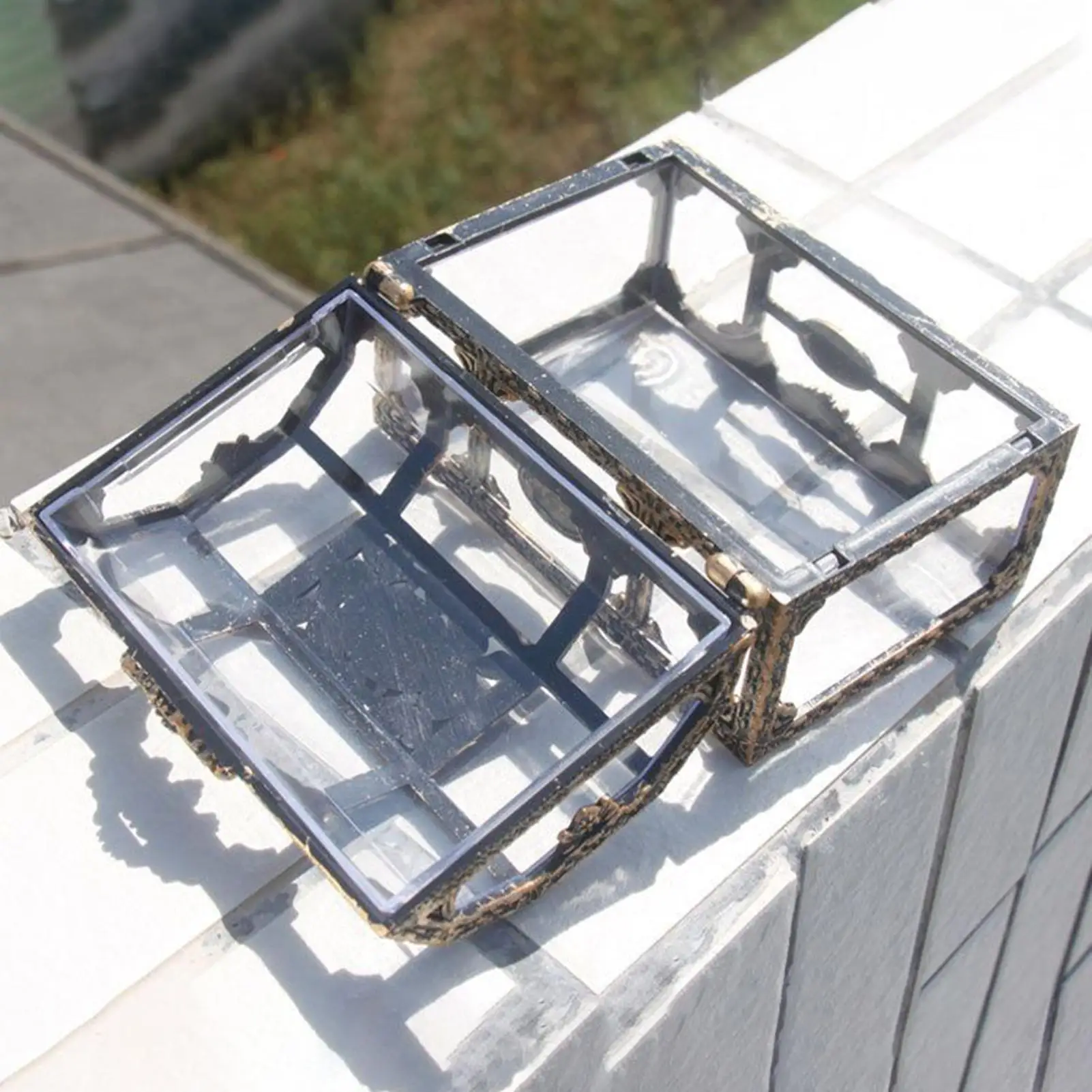 Transparent Treasure Box Toy Storage Chest Portable Trinket Container Vintage Collection Box Carnival Party Favors Gift Boxes