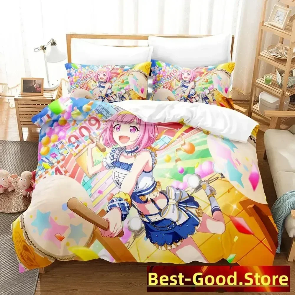 

New Wonderlands x Showtime Bedding Set Single Twin Full Queen King Size Bed Set Adult Kid Bedroom Duvetcover Sets Anime Girls