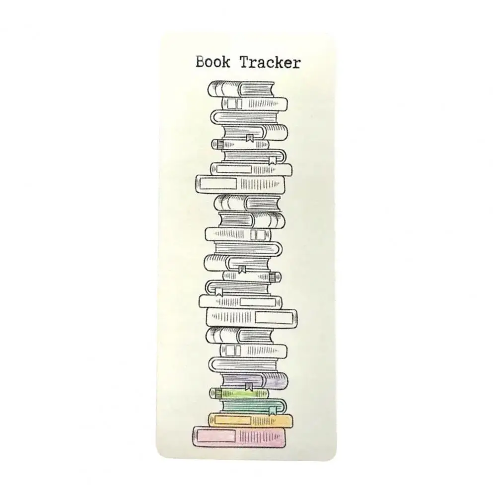 Novelty Bookmarks Portable Reading Tracker Smooth Writing Paper Ultimate Student Graduation Gift with Reading List Bookmark