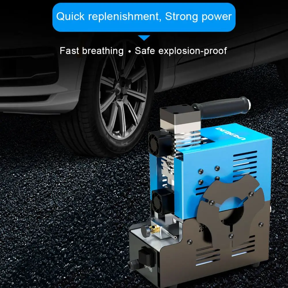 

DEDEPU-High Pressure Electric Air Pump, 4500PSI, PCP Diving Tank, Filling Inflator, Oil Free, 12V DC, 220V AC for Car, Tank