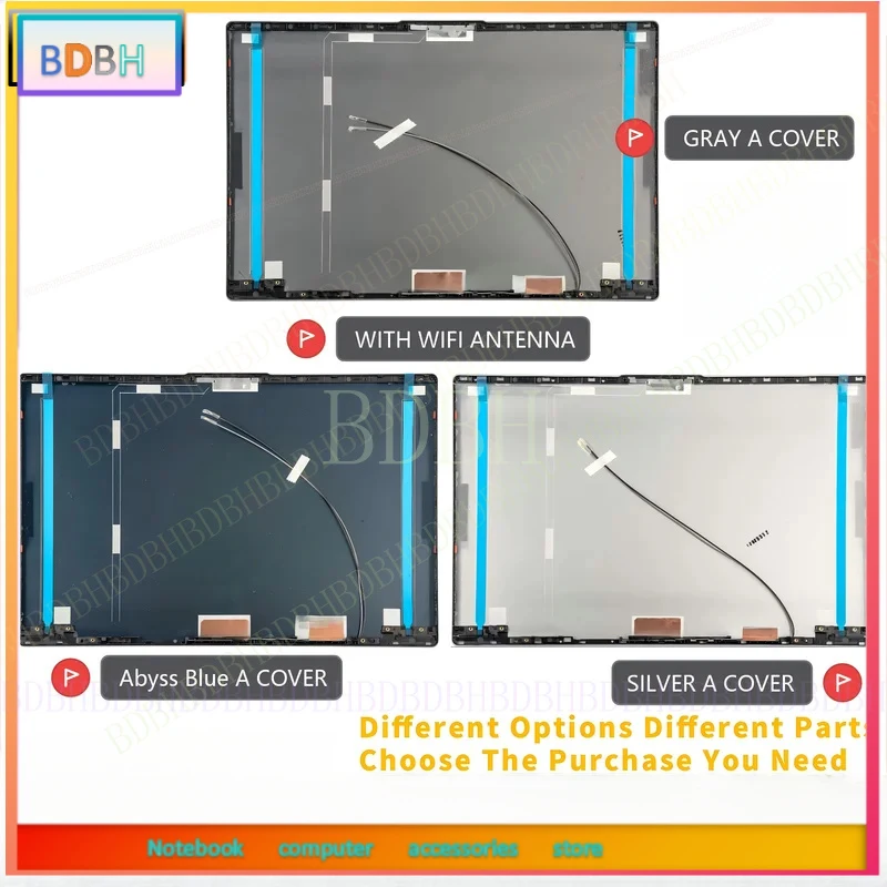 LCD Back Cove For ideapad 5-15IIL05 15ARE05 5-15ITL05 5-15ALC05 Top Case Rear Lid Repair 5CB0X56073 5CB0X56075 SILVER/GRAY/BULE