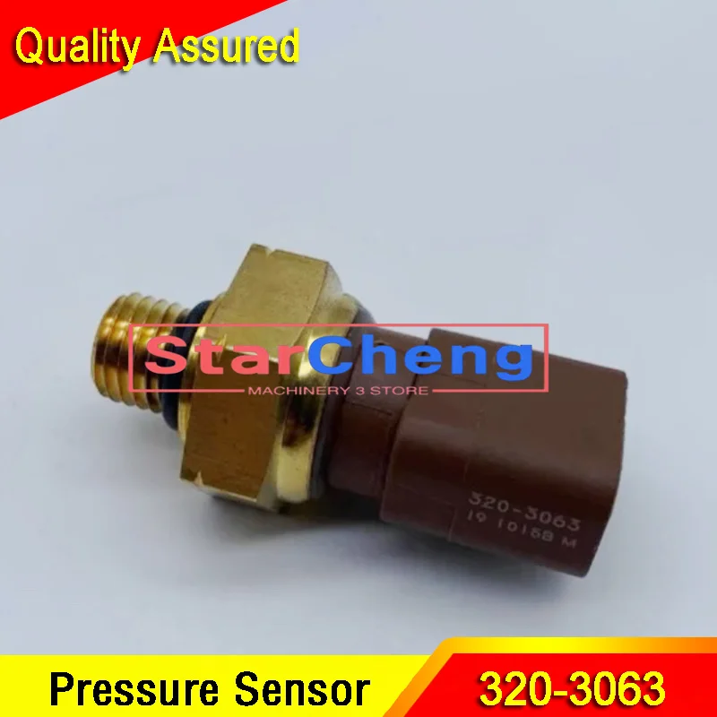 New E320 320 Pressure Sensor 320-3063 3203063 Diesel Fuel Oil Pressure Excavator Accessories For Engine C4.4 C7.1 C9.3 C15