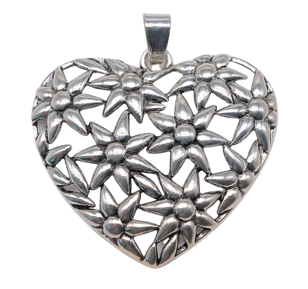 

3pcs 72x67mm Zinc alloy metal tibetan silver plated charm T1102 for jewelry making