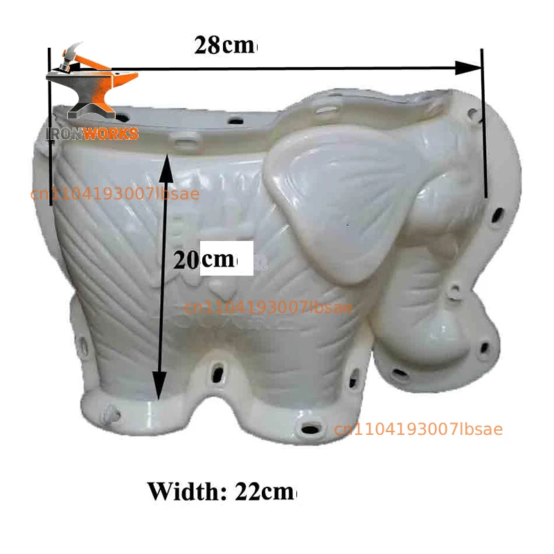 flower pot molds for garden Precast garden decorative concrete animal elephant shape planter
